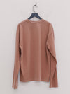 BASERANGE Crew neck long sleeve T-shirt France BAS-TOBL-CO-WI24-GARNET ORANGE
